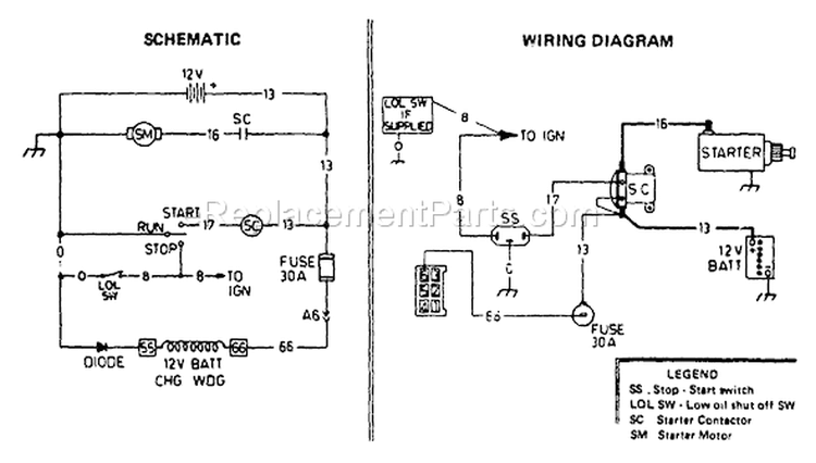 Page L Diagram and Parts List for 8799-1  Briggs and Stratton Generator